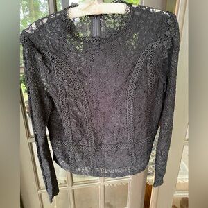 Elegant Black Lace Zara Top